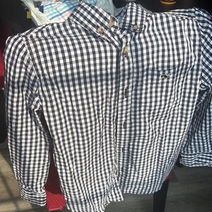 Boy’s Blue and White Checkered Shirt